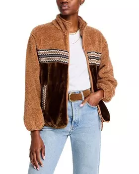 Куртка UGG Marlene Sherpa Heritage Braid, коричневый