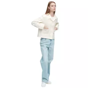 Куртка Uniqlo Jersey Relaxed Fit, белый