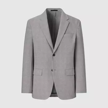 Куртка UNIQLO Kando Glen эластичная, серый