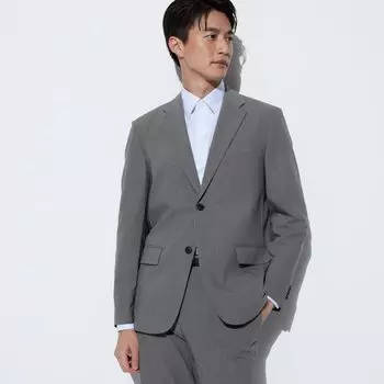Куртка UNIQLO Kando шерстяная, серый