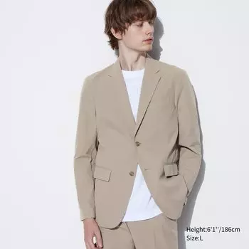 Куртка UNIQLO, Miracle Air (AirSense) эластичная, бежевый
