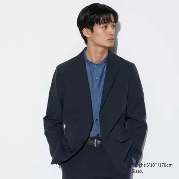 Куртка UNIQLO, Miracle Air (AirSense) эластичная, темно-синий