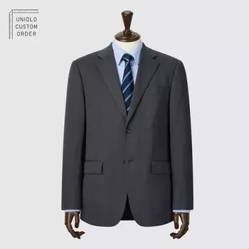Куртка UNIQLO на молнии, темно-серый