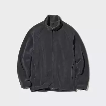 Куртка UNIQLO с молнией, темно-серый