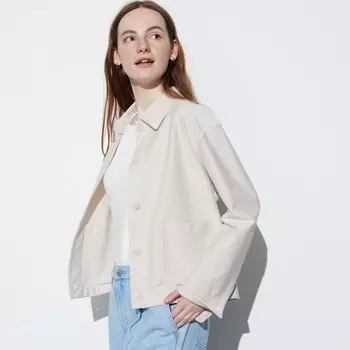 Куртка UNIQLO свободная, бежевый