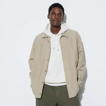 Куртка Uniqlo Unisex водоотталкивающая, 32 бежевый