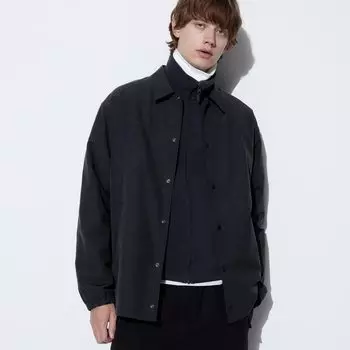 Куртка Uniqlo Unisex водоотталкивающая, 09 черный