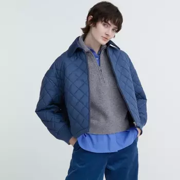 Куртка Uniqlo Warm Padded, синий