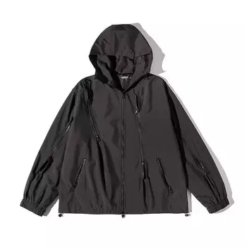 Куртка унисекс AOGZ, Черный на флисовой подкладке