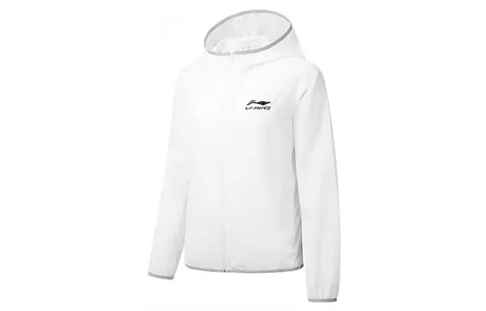 Куртка унисекс белая Lining, белый