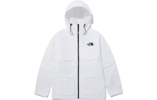 Куртка унисекс белая The North Face, белый