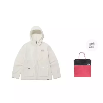 Куртка унисекс белый + подарочный пакет The North Face