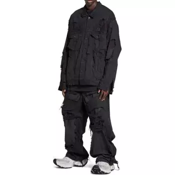 Куртка унисекс черная Balenciaga, черный