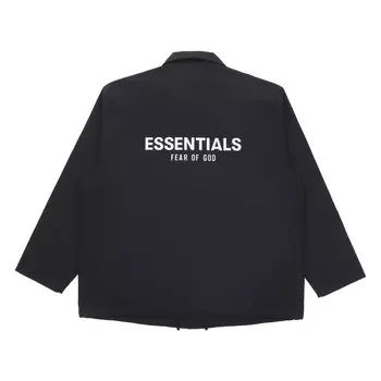 Куртка унисекс черная Fear Of God Essentials, черный