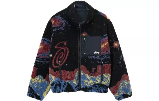 Куртка унисекс черная Stussy, черный