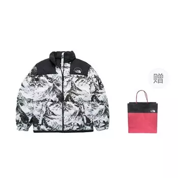 Куртка унисекс черный подарочная сумка The North Face