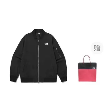 Куртка унисекс черный подарочная сумка The North Face