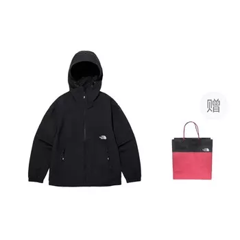 Куртка унисекс черный подарочная сумка The North Face