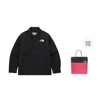 Куртка унисекс черный подарочная сумка The North Face