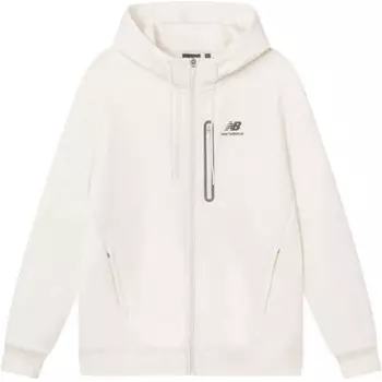 Куртка унисекс цвета слоновой кости и белого цвета New Balance, цвет Ivory White