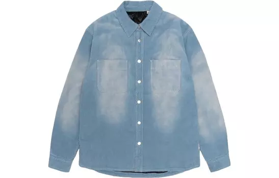 Куртка унисекс деним синяя Stussy, синий