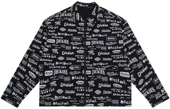 Куртка унисекс Dickies, цвет Black Dickies all-over print