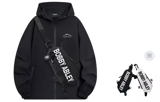 Куртка унисекс для активного отдыха BOBBY ABLEY, Черный абрикос (подарочный пакет)