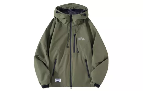Куртка унисекс для активного отдыха BOBBY ABLEY, Армейский зеленый (без ЛОГОТИПА)