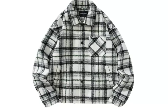 Куртка унисекс GOLFCROSS, Coffee Plaid