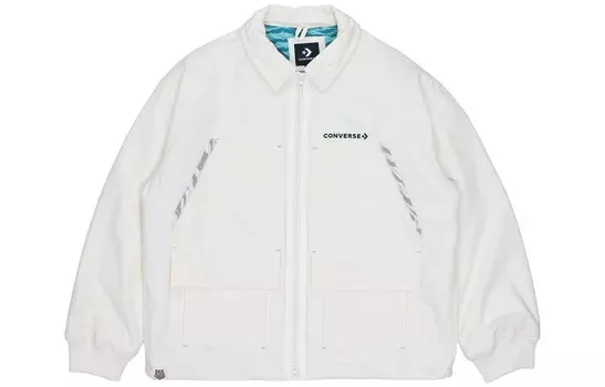 Куртка унисекс из коллекции New Year Water Tiger Cream White Converse, кремовый/белый