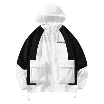 Куртка унисекс Jeep, белый/черный