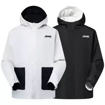 Куртка унисекс Jeep, черный/белый