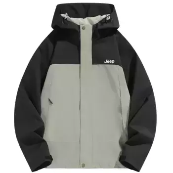 Куртка унисекс Jeep, цвет Black/pale green