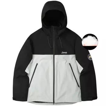 Куртка унисекс Jeep, цвет Off-white [3-in-1 detachable goose down liner]