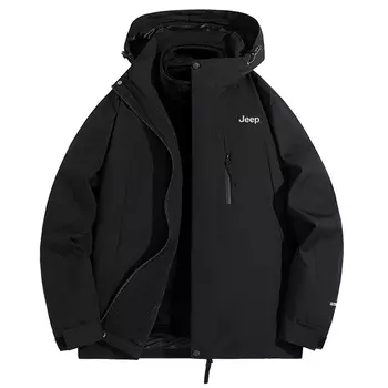 Куртка унисекс Jeep, Moon White/Phantom Black (Fleece Liner+Shell Clothing Sets)