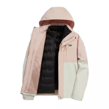 Куртка унисекс JEEP SPIRIT, Black/Beige Rabbit Gray