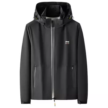 Куртка унисекс Jeep Spirit, черный/зеленый