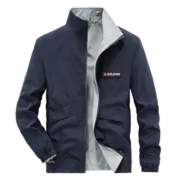 Куртка унисекс Jeep Spirit, цвет Dark Blue - Light Gray