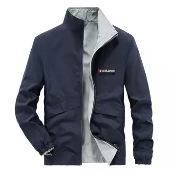 Куртка унисекс JEEP SPIRIT, Dark Blue-Light Gray