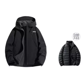 Куртка унисекс Jeep, Vibrant Black (Comes with Down Liners)