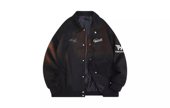 Куртка унисекс Kawasaki, Белый ясень (8915 бейсбольный воротник)