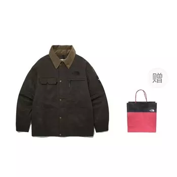 Куртка унисекс коричневого цвета + подарочный пакет The North Face