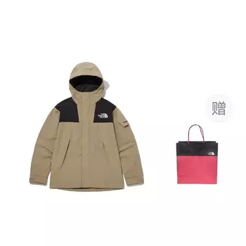 Куртка унисекс коричневого цвета + подарочный пакет The North Face