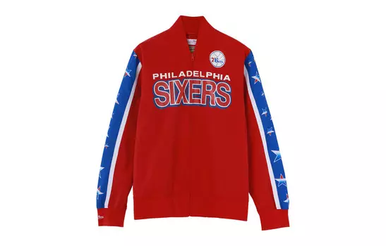 Куртка унисекс красный Mitchell Ness