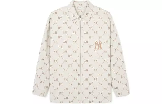 Куртка унисекс кремовая Mlb