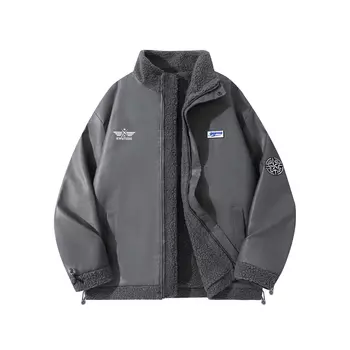 Куртка унисекс KW, Off-white (бесплатная бархатная базовая рубашка)