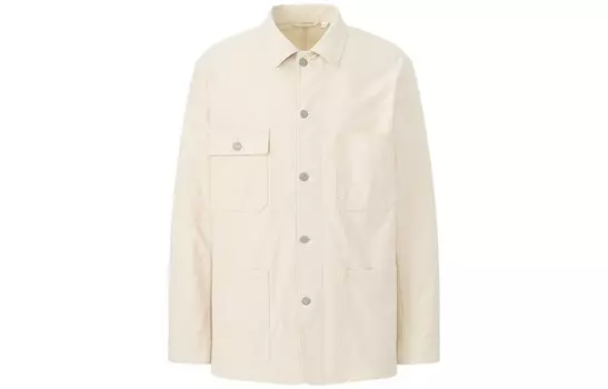 Куртка унисекс молочно-белая Uniqlo, слоновая кость