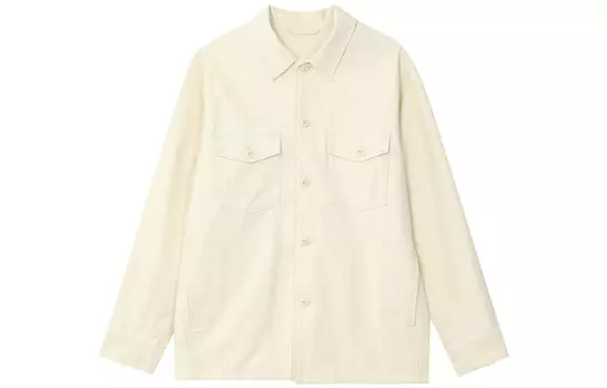 Куртка-рубашка Uniqlo (Jersey) Unisex, 01 молочно-белый
