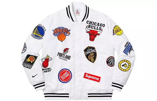 Куртка унисекс Nba X Supreme, белый