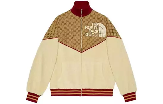 Куртка унисекс North Face X Gucci, хаки
